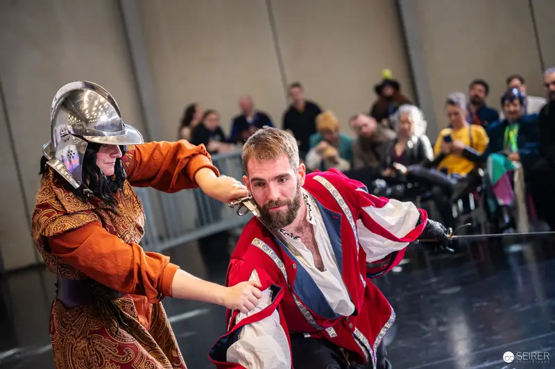 Medieval Combat Cosplay Duel at Vienna ComicCon 2024