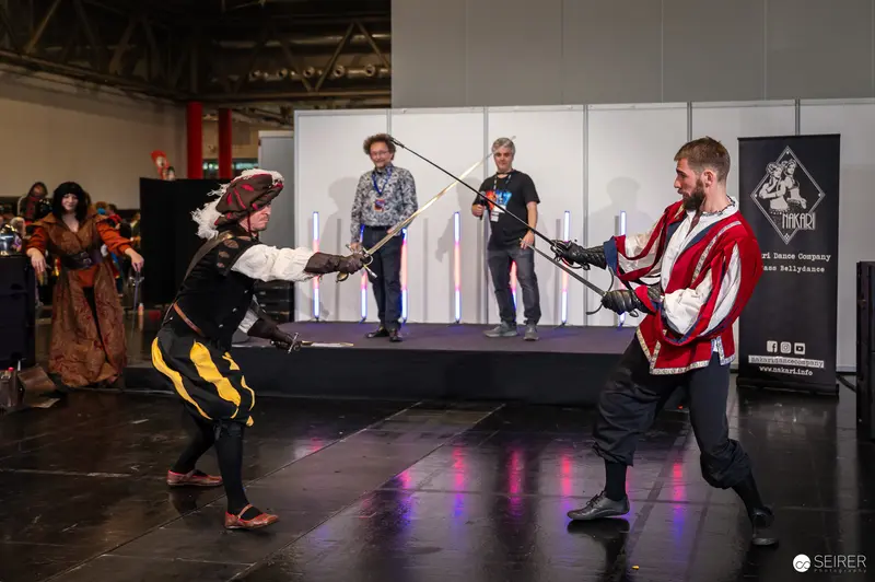 Historical European Fencing Demonstration at Vienna ComicCon 2024