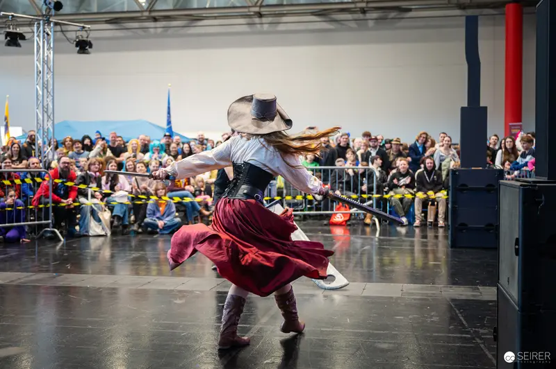 Cosplay Dance Performance at Vienna ComicCon 2024 Convention Center
