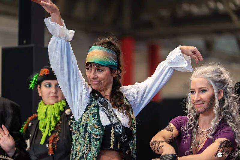 Performers Dancing at Vienna ComicCon 2024 Cosplay Stage