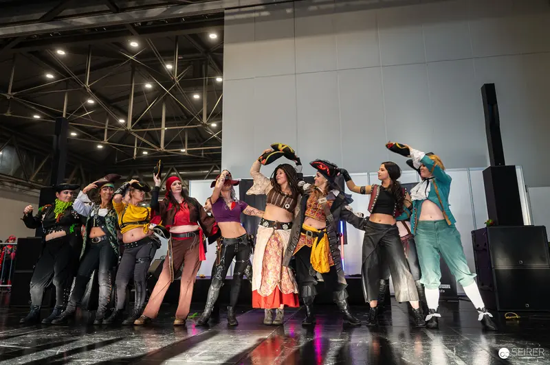 Cosplay Group Performance at Vienna ComicCon 2024 Showcase Stage