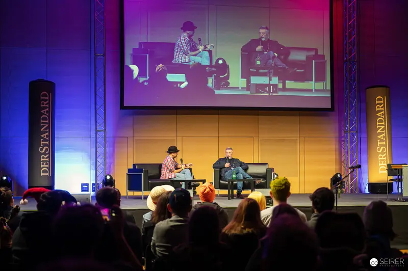 Der Standard Tech Conference Panel Discussion on Stage in Vienna