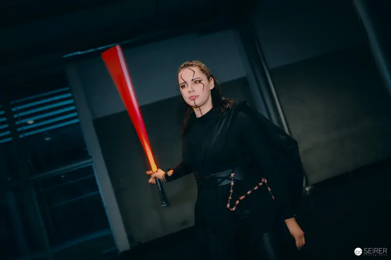 Star Wars Cosplay with Red Lightsaber at Vienna ComicCon 2024