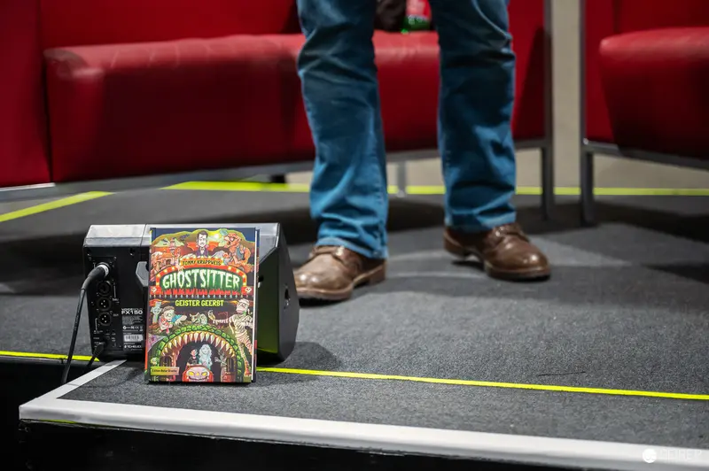Vintage Ghostsitter Game Box on Display at Event Setup