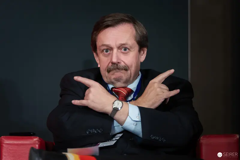 Humorous Gesture at Vienna Comic Convention 2024 Event