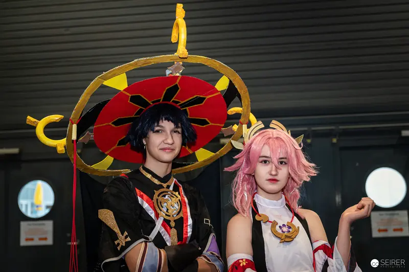 Cosplayers in Elaborate Anime Costumes at Vienna ComicCon 2024
