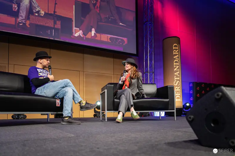 Speakers Discussing Creative Work at Vienna Design Week 2024 Panel