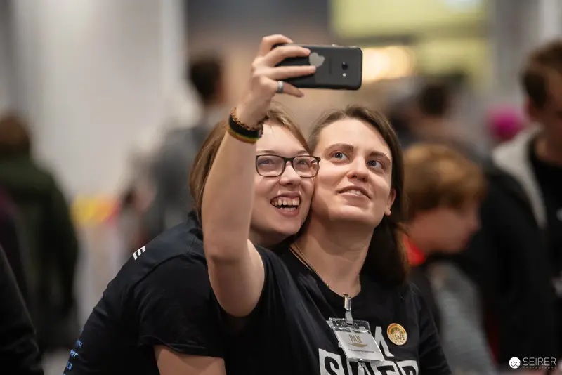 Two Fans Taking Selfie at Vienna ComicCon 2024 Convention