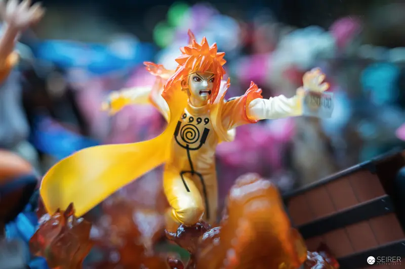 Naruto Action Figure in Dynamic Pose at Collector's Display