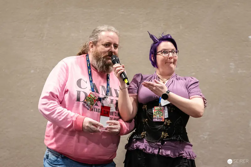 Cosplayers at Vienna ComicCon 2024 Presenting Stage Performance