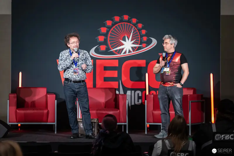 Comic Con Experts Discussing Panel at VIECC 2024 in Vienna