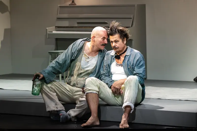 Michael Dangl and Marcus Bluhm in Theatrical Scene from "Die Affäre Rue de Lourcine"