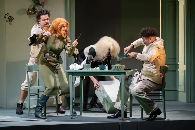 Theater Probe for "Die Affäre Rue de Lourcine" at Josefstadt Theatre