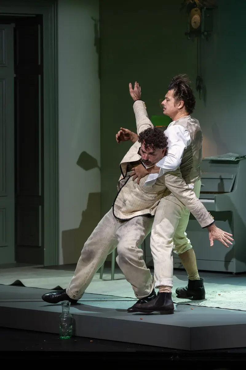 Michael Dangl and Marcus Bluhm in Theatrical Combat at Josefstadt Theatre