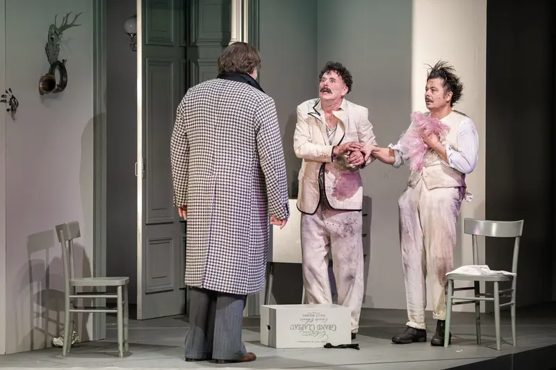 Theater Rehearsal of "Die Affäre Rue de Lourcine" at Josefstadt Theater