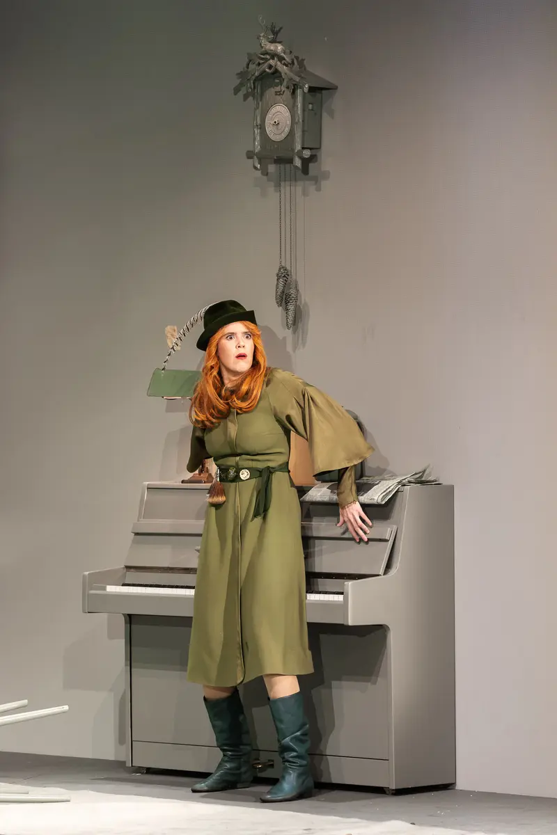 Theatrical Scene from "Die Affäre Rue de Lourcine" at Josefstadt Theatre