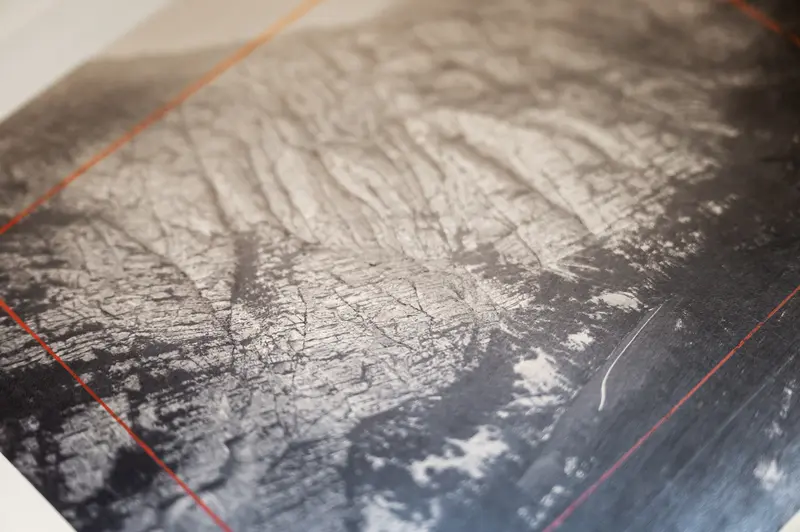 Detailed Vintage Topographic Map with Red Border Framing
