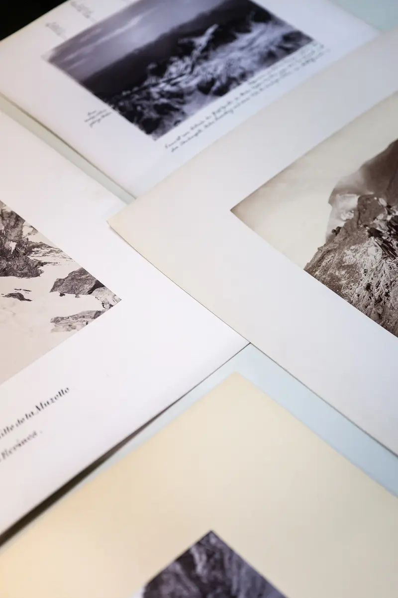 Archival Photographic Documents Displaying Landscape and Geological Imagery