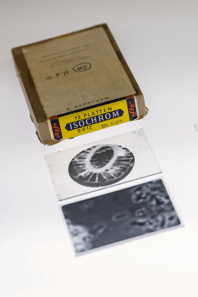 Vintage Isochrom Photographic Slide and Packaging from Scientific Archive