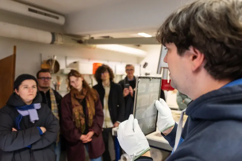 NHM Staff Demonstrate Archival Photograph Preservation Techniques in Wien