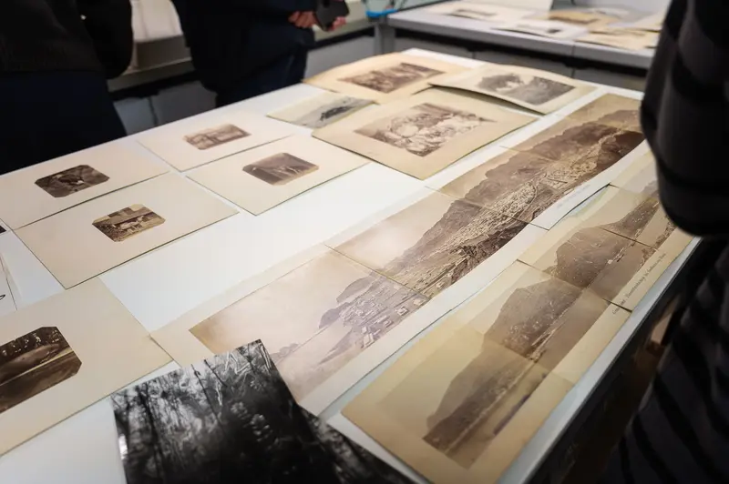 Archival Photographic Documents Displayed at Naturhistorisches Museum Wien