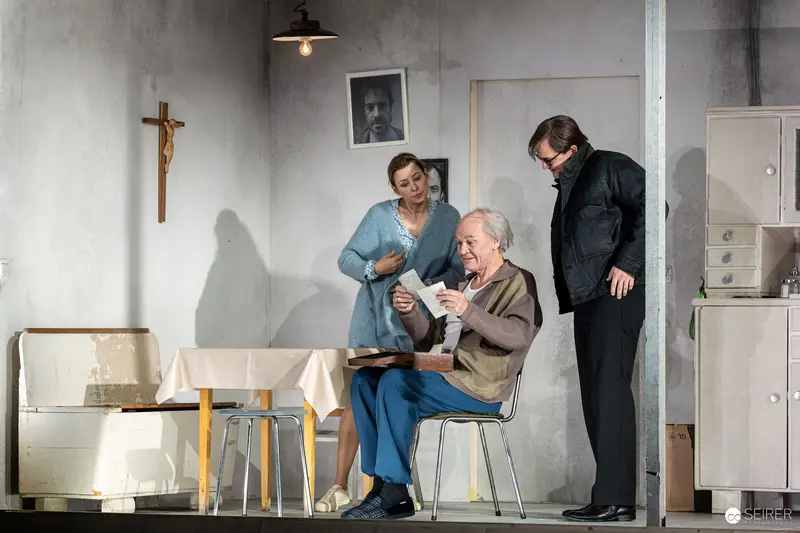 "Azur oder die Farbe von Wasser" Theater Production Rehearsal at Theater in der Josefstadt