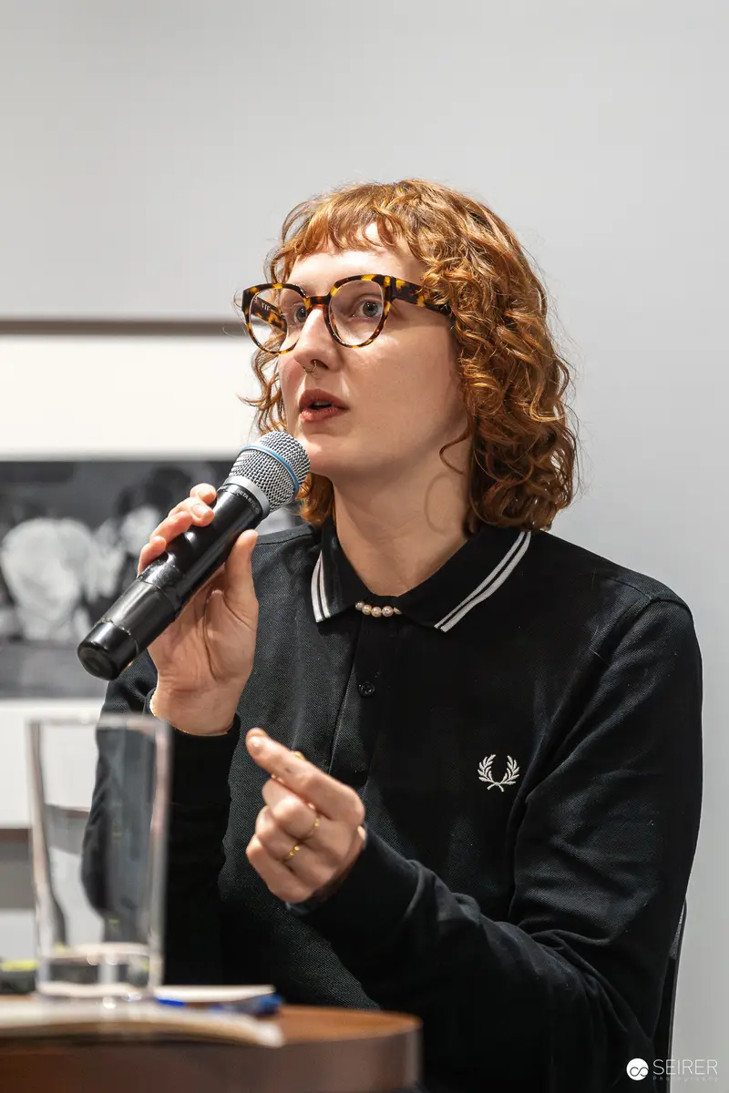 Anna Heppermann Speaking at WestLicht's "UN-/SICHTBAR" Event on Women's Societal Realities