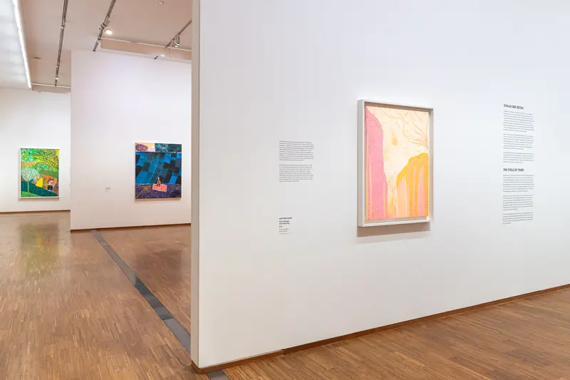 Exhibition Views of Contemporary Artworks at Albertina Museum Gallery Space