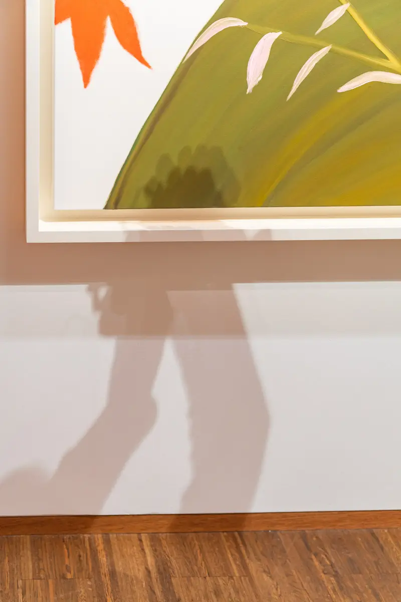 Exhibition Wong - Van Gogh at Albertina: Artwork Shadow Detail