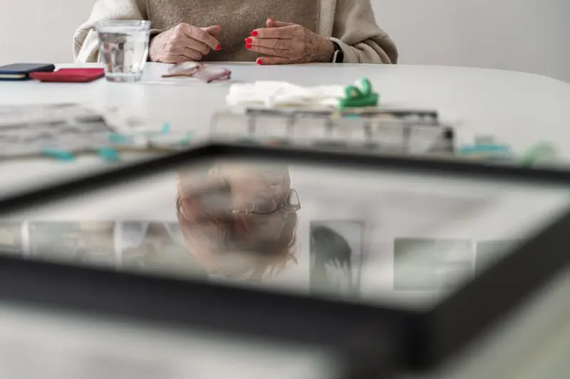 Valie Export and Felix Hoffmann in Reflective Conversation at Archive Event