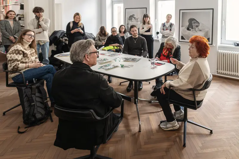 Valie Export and Felix Hoffmann in Conversation at Art Archive Event