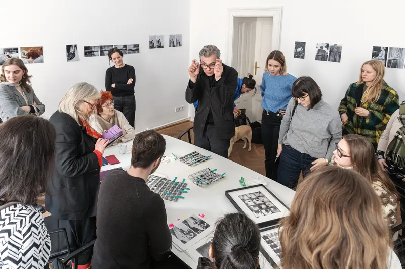 Valie Export and Felix Hoffmann in Archival Photography Workshop Discussion