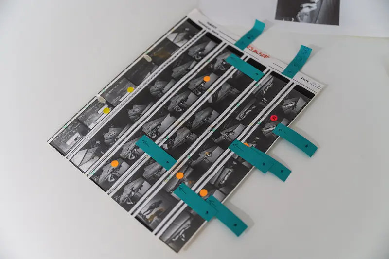 Valie Export and Felix Hoffmann Documentary Contact Sheets at Archive