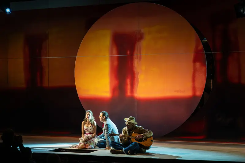 Theatrical Scene from "Of Mice and Men" at Kammerspielen Theater