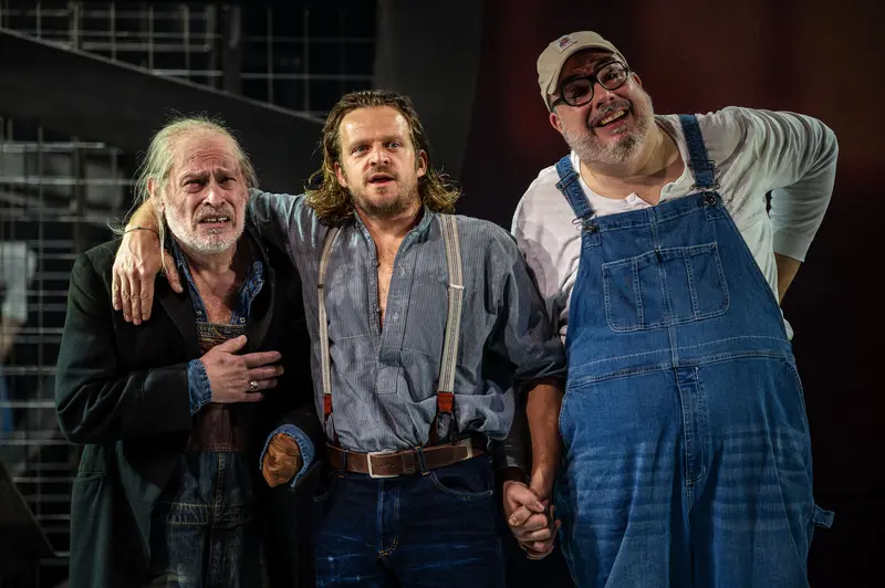 Theatrical Scene from "Of Mice and Men" at Kammerspielen Theater