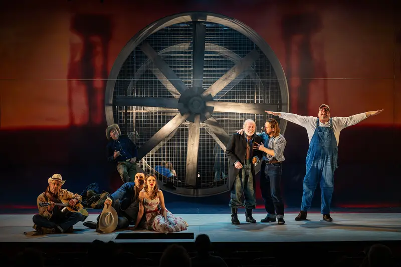 Theater Stage Scene from "Of Mice and Men" at Kammerspielen Theater