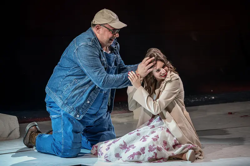 Theater Scene from "Of Mice and Men" at Kammerspiele Theatre