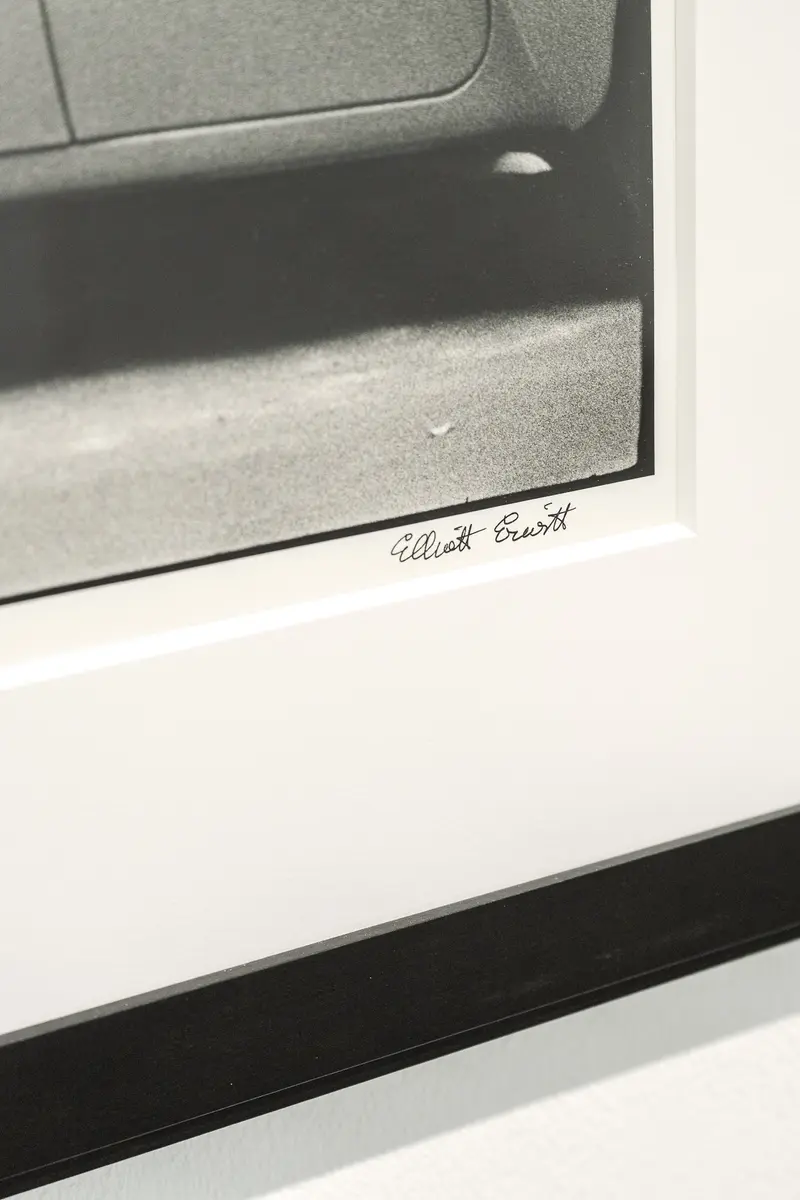 Ellsworth Signed Black and White Minimalist Abstract Photography Print