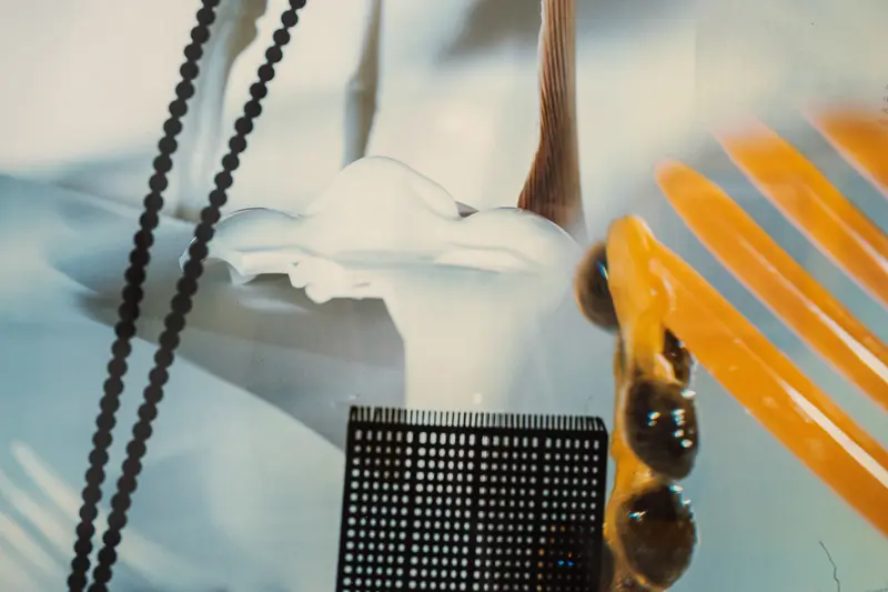 Abstract Macro Photography of Textured Electronic Components and Mechanical Elements