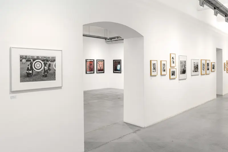 Contemporary Photography Exhibition with Framed Black and White Images