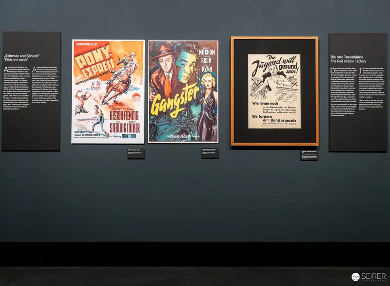 Vintage Movie Posters from Mid-20th Century Film Exhibition