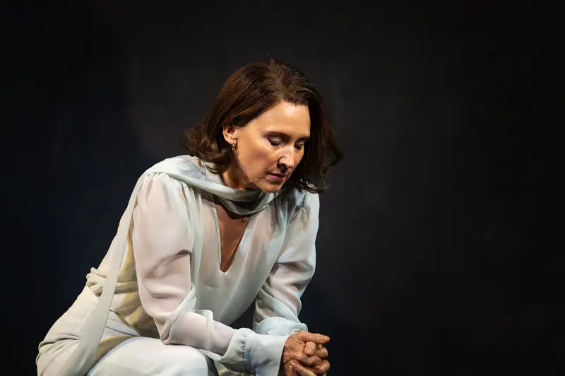 Dramatic Moment from "Das Weite Land" Theater Production in Josefstadt