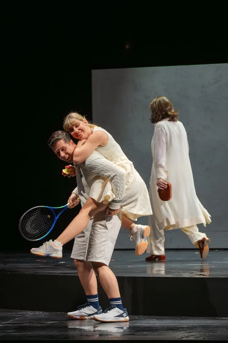 Tennis Scene from "Das Weite Land" Theatrical Production at Theater in der Josefstadt