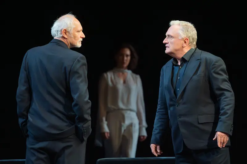 Actors Performing in "Das Weite Land" at Theater in der Josefstadt