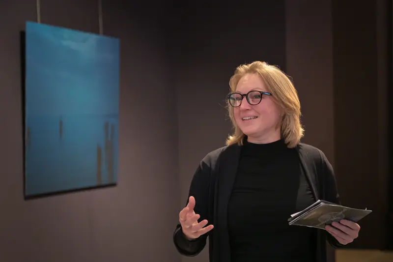 Katharina Feichtinger Presenting at "Poem of Darkness" Gallery Exhibition