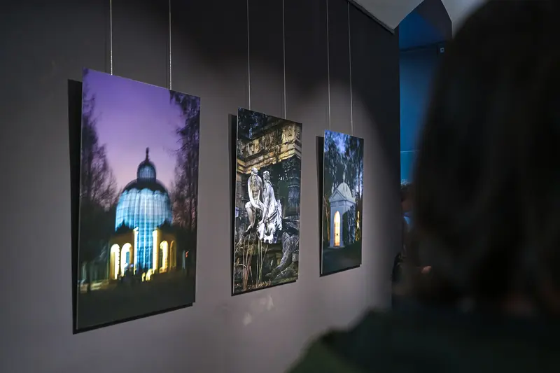 Vernissage "Poem of Darkness" Exhibition at alles ist eytel Gallery with Multiple Hanging Artworks