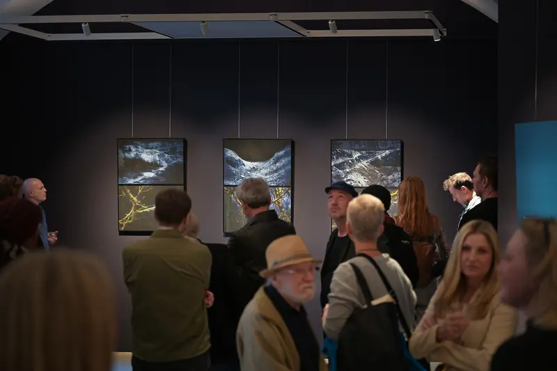 Vernissage "Poem of Darkness" Gallery Exhibition with K. Feichtinger, G. Herder, and D. Zentner