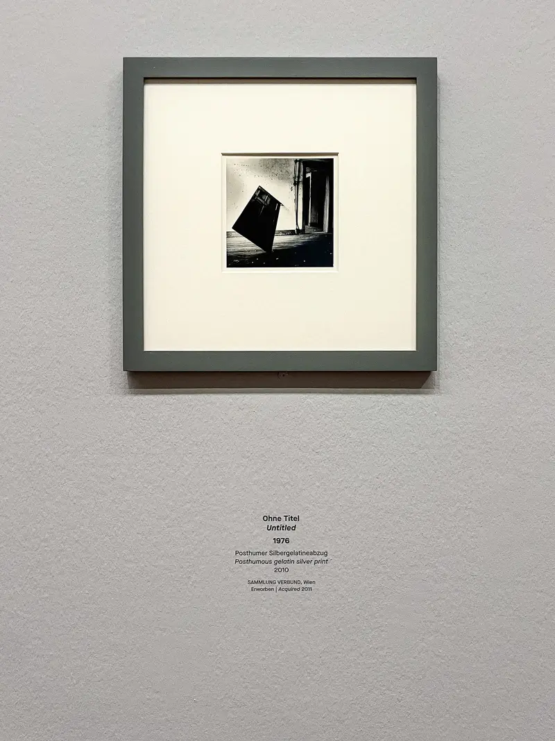 Geometric Black and White Framed Photography from Francesca Woodman Exhibition