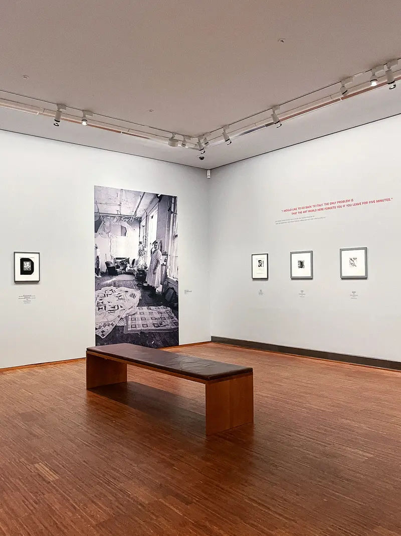 Francesca Woodman Exhibition View at Albertina, Sammlung Verbend Gallery Space