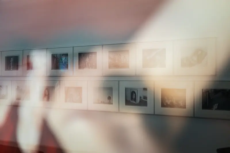 Blurred Gallery Walls Displaying Araki Photography Exhibition at Ostlicht